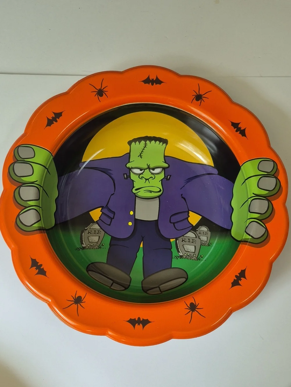 Vintage Halloween Frankenstein Candy Bowl 1990s